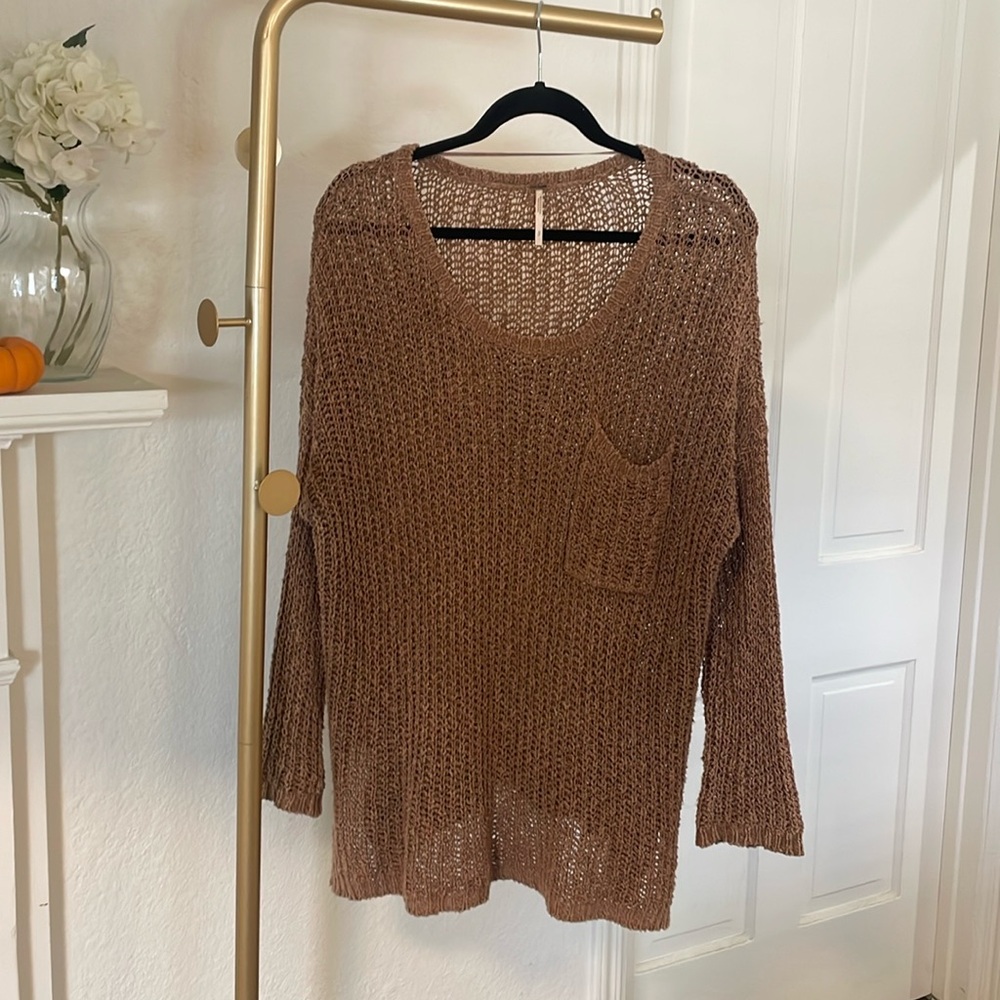 Free People Oversized Knit Sweater Size Small